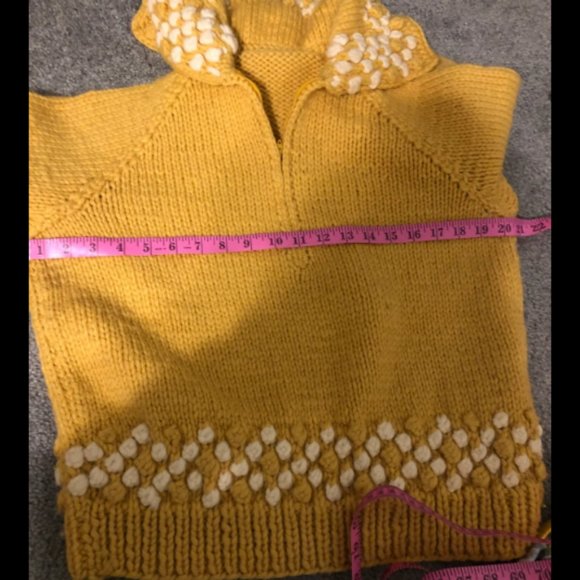 Vintage 1970s Chunky Zip Cottagecore Sweater Pullover - Picture 6 of 6